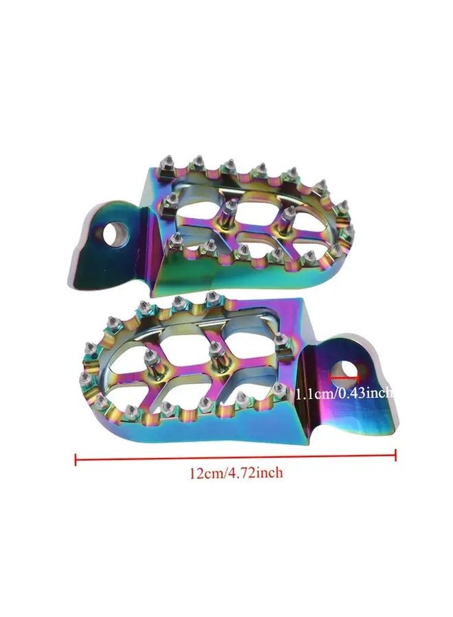 مساند أقدام دراجات نارية زرقاء للطرق الوعرة لدراجات YZ وYZF وWR 85 و125 و250 و400 و426 و450F الترابية - Image 2